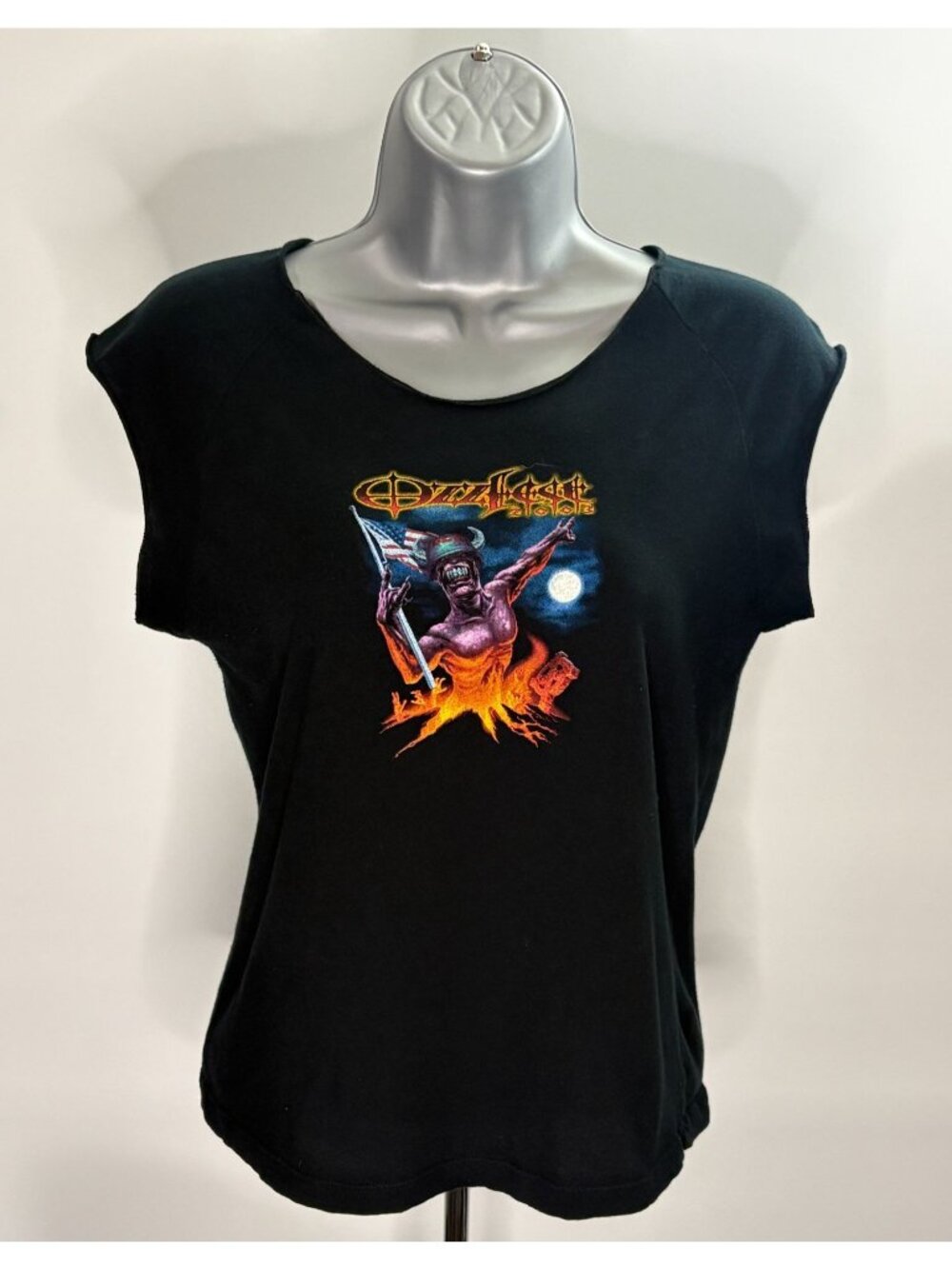 OZZFEST Concert Shirt 2003 Ozzy Osbourne RARE Women's Sleeveless Fitted T-Shirt - Picture 1 of 8